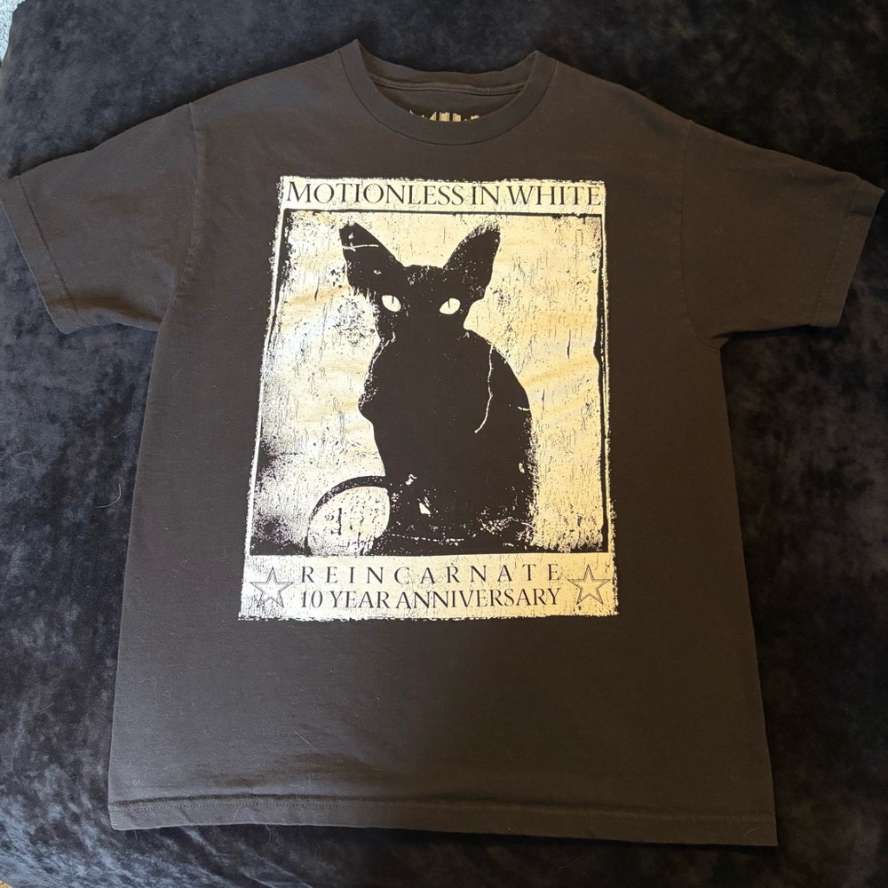 Motionless in White Black Cat Graphic T-Shirt